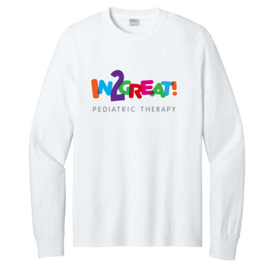 Unisex Long Sleeve 100% Cotton T-Shirt Full Front Thumbnail